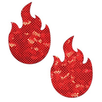 Flame: Red Fire Nipple Pasties