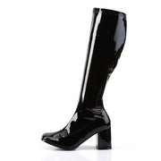 Funtasma GOGO-300 Knee High Boot (Black Stretch Patent)