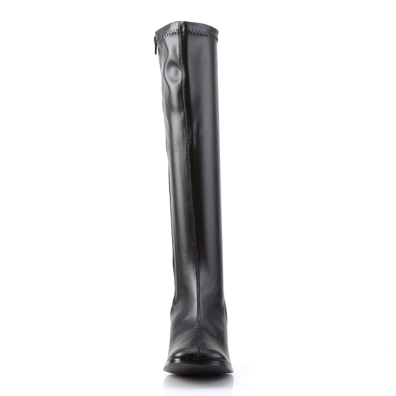 Funtasma GOGO-300 Knee High Boot (Black Stretch Pu)