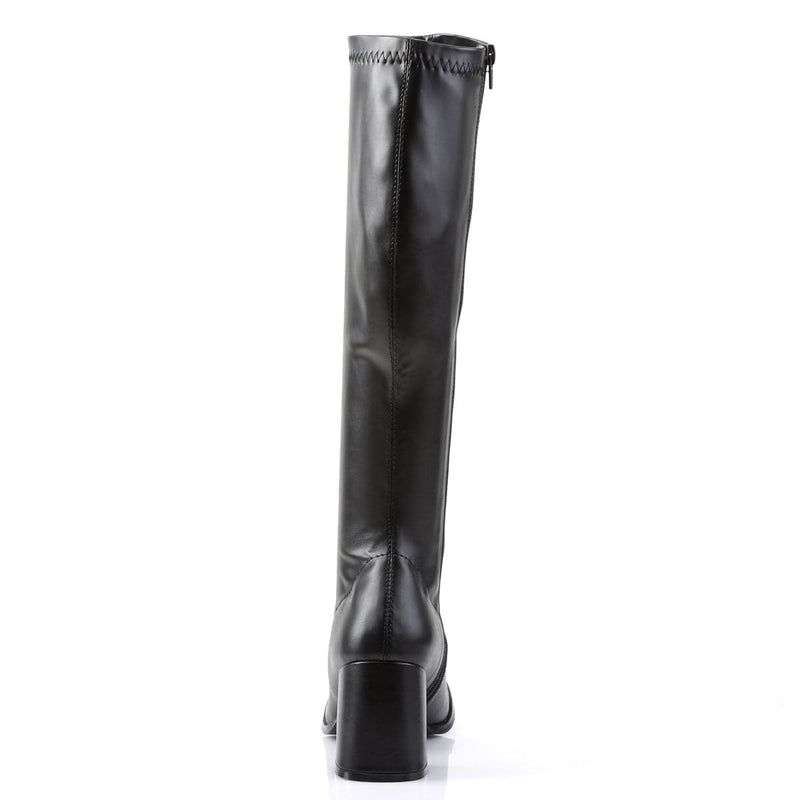 Funtasma GOGO-300 Knee High Boot (Black Stretch Pu)