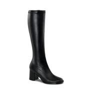 Funtasma GOGO-300 Knee High Boot (Black Stretch Pu)
