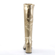 Funtasma GOGO-300 Knee High Boot (Gold Stretch Pu)
