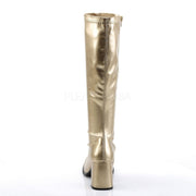 Funtasma GOGO-300 Knee High Boot (Gold Stretch Pu)