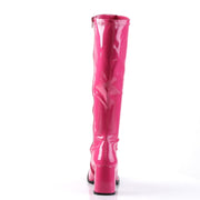 Funtasma GOGO-300 Knee High Boot (Hot Pink Stretch Patent)