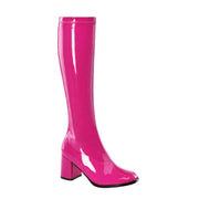 Funtasma GOGO-300 Knee High Boot (Hot Pink Stretch Patent)