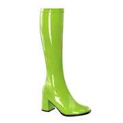 Funtasma GOGO-300 Knee High Boot (Lime Green Stretch Patent)