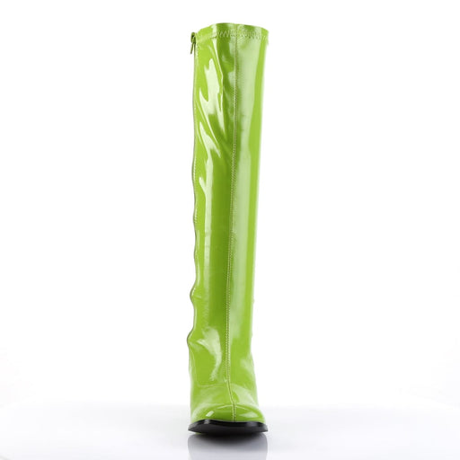 Funtasma GOGO-300 Knee High Boot (Lime Green Stretch Patent)