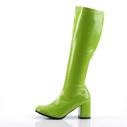 Funtasma GOGO-300 Knee High Boot (Lime Green Stretch Patent)