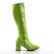 Funtasma GOGO-300 Knee High Boot (Lime Green Stretch Patent)