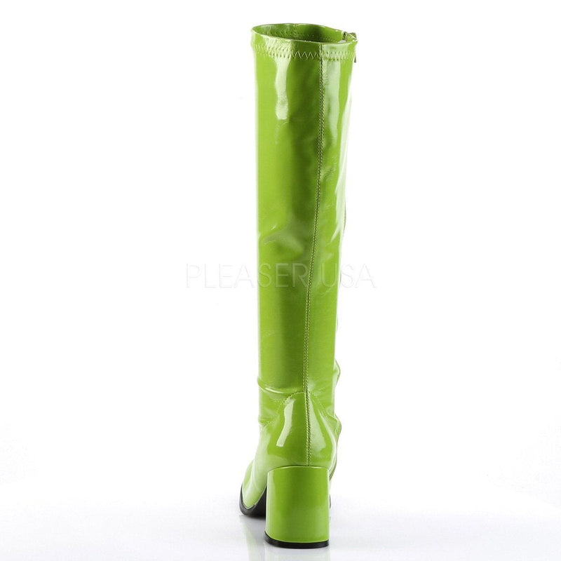 Funtasma GOGO-300 Knee High Boot (Lime Green Stretch Patent)