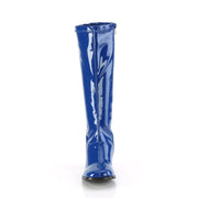 Funtasma GOGO-300 Knee High Boot (Navy Blue Stretch Patent)