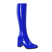 Funtasma GOGO-300 Knee High Boot (Navy Blue Stretch Patent)
