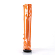 Funtasma GOGO-300 Knee High Boot (Orange Stretch Patent)