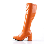 Funtasma GOGO-300 Knee High Boot (Orange Stretch Patent)
