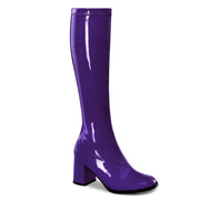 Funtasma GOGO-300 Knee High Boot (Purple Stretch Patent)