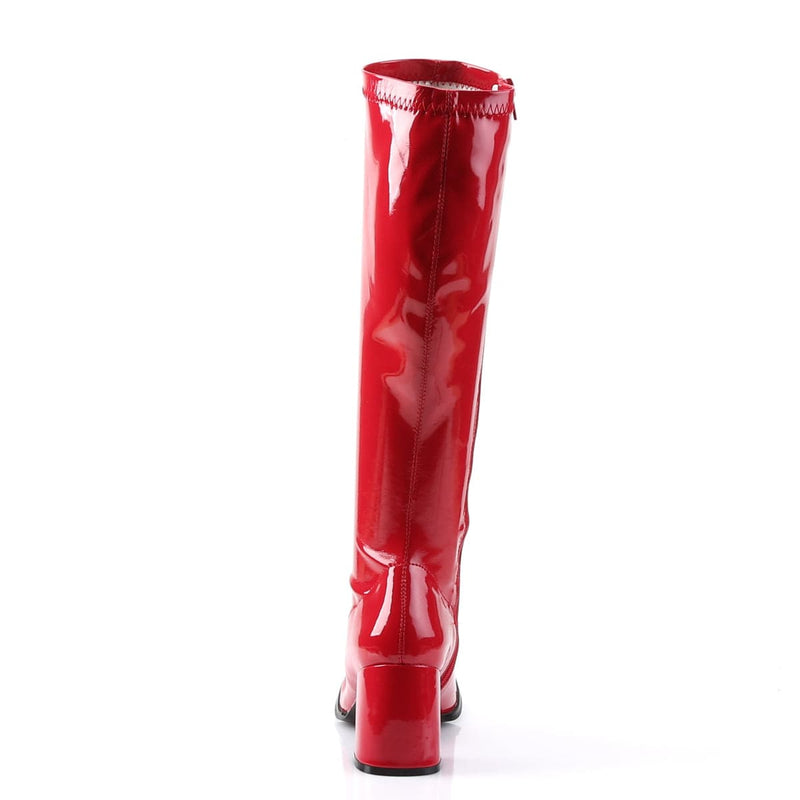 Funtasma GOGO-300 Knee High Boot (Red Stretch Patent)