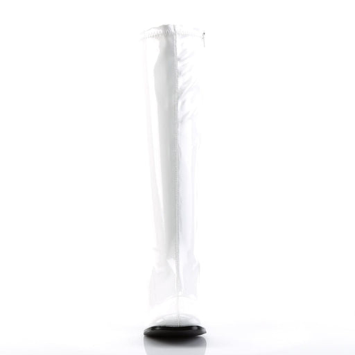 Funtasma GOGO-300 Knee High Boot (White Stretch Patent)