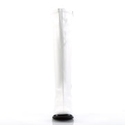 Funtasma GOGO-300 Knee High Boot (White Stretch Pu)
