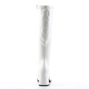 Funtasma GOGO-300 Knee High Boot (White Stretch Pu)