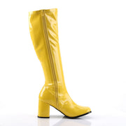 Funtasma GOGO-300 Knee High Boot (Yellow Stretch Patent)