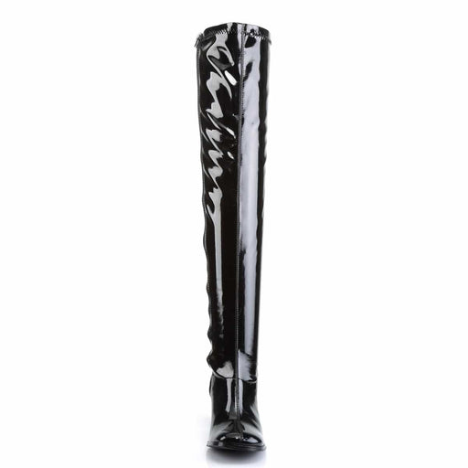 Funtasma GOGO-3000 Knee High Boot (Black Stretch Patent)