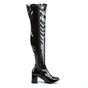 Funtasma GOGO-3000 Knee High Boot (Black Stretch Patent)