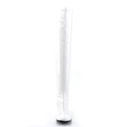Funtasma GOGO-3000 Knee High Boot (White Stretch Patent)