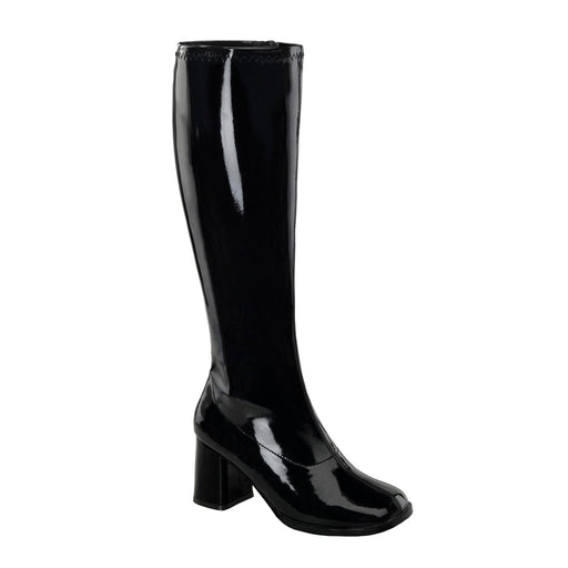 Funtasma GOGO-300WC Knee High Boot (Black Stretch Patent)