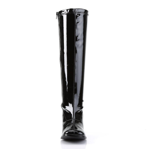 Funtasma GOGO-300WC Knee High Boot (Black Stretch Patent)
