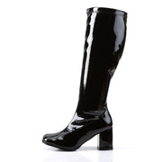 Funtasma GOGO-300WC Knee High Boot (Black Stretch Patent)