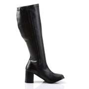 Funtasma GOGO-300WC Knee High Boot (Black Stretch Pu)
