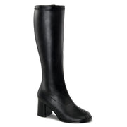Funtasma GOGO-300WC Knee High Boot (Black Stretch Pu)