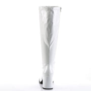 Funtasma GOGO-300WC Knee High Boot (White Stretch Patent)