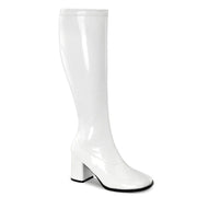 Funtasma GOGO-300WC Knee High Boot (White Stretch Patent)