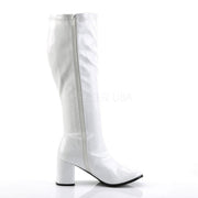 Funtasma GOGO-300WC Knee High Boot (White Stretch Patent)