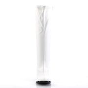 Funtasma GOGO-300WC Knee High Boot (White Stretch Pu)