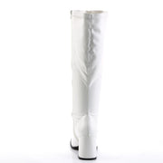 Funtasma GOGO-300WC Knee High Boot (White Stretch Pu)