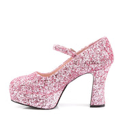 Funtasma MARYJANE-50G Pump (Baby Pink Glitter)