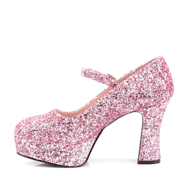 Funtasma MARYJANE-50G Pump (Baby Pink Glitter)