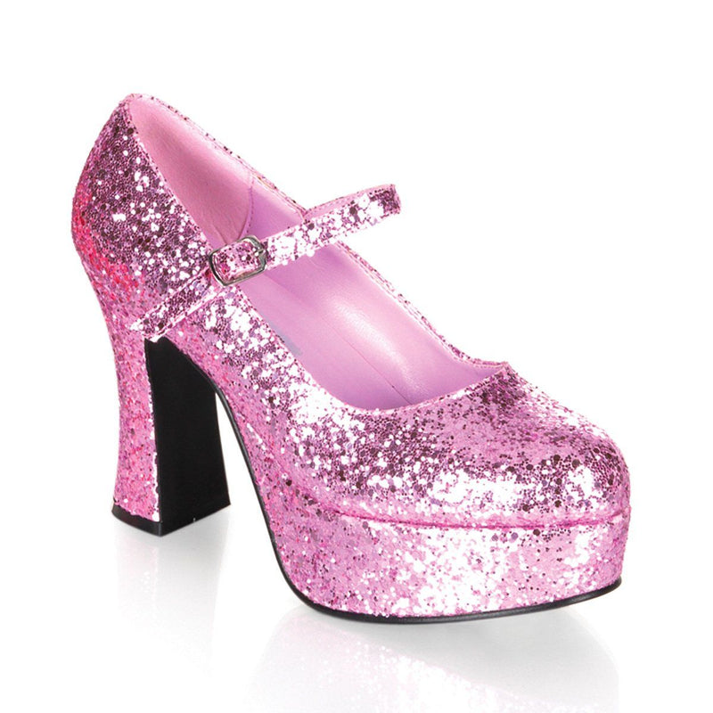 Funtasma MARYJANE-50G Pump (Baby Pink Glitter)