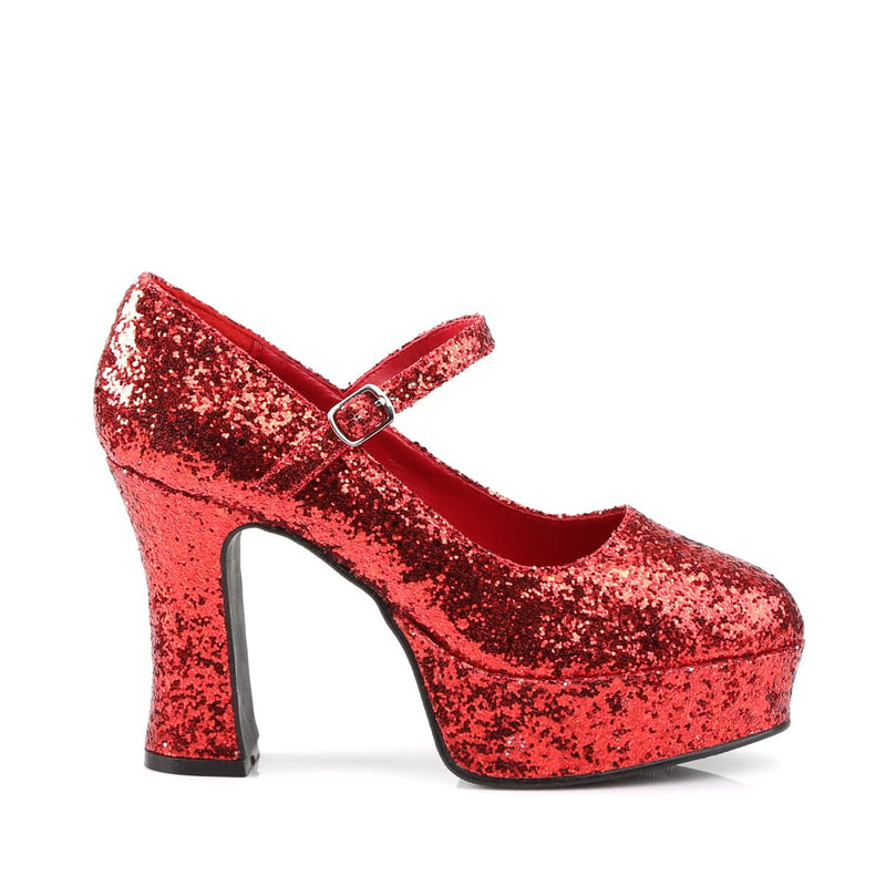 Funtasma MARYJANE-50G Pump (Red Glitter)