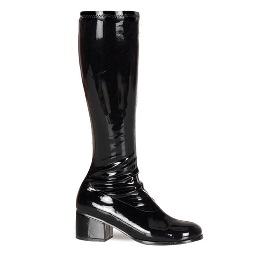 Funtasma RETRO-300 Knee High Boot (Black Stretch Patent)