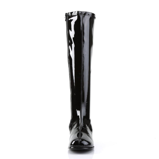 Funtasma RETRO-300 Knee High Boot (Black Stretch Patent)