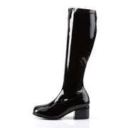 Funtasma RETRO-300 Knee High Boot (Black Stretch Patent)