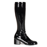 Funtasma RETRO-300 Knee High Boot (Black Stretch Patent)