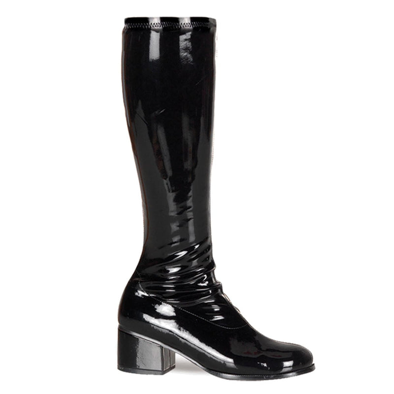 Funtasma RETRO-300 Knee High Boot (Black Stretch Patent)