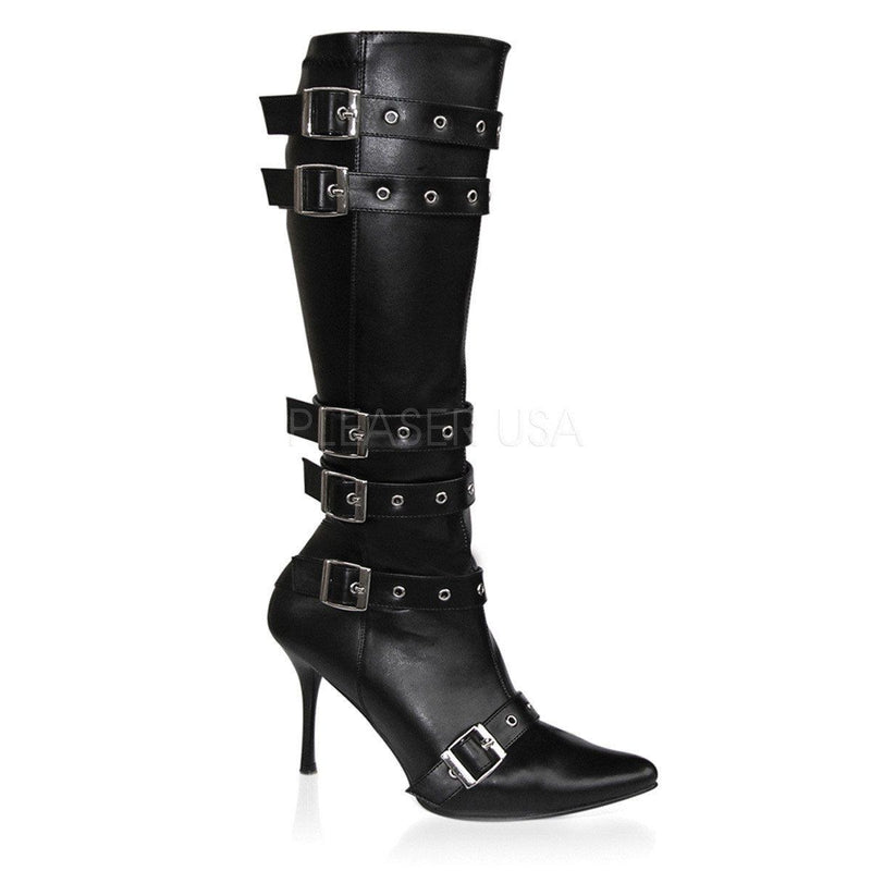 Funtasma SPICY-138 Knee High Boot (Black Stretch Pu)