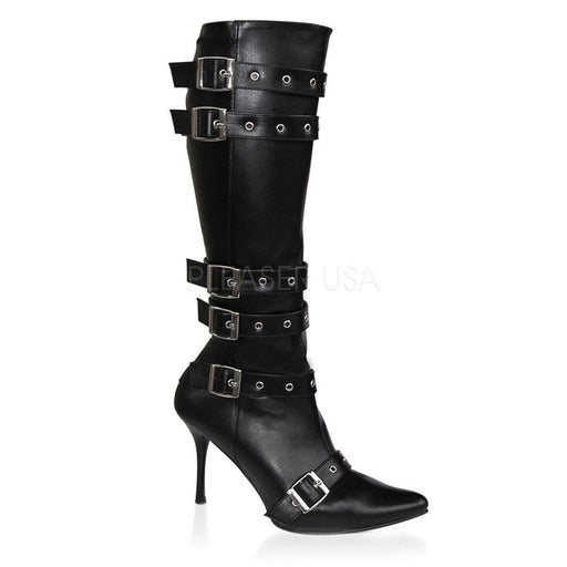 Funtasma SPICY-138 Knee High Boot (Black Stretch Pu)