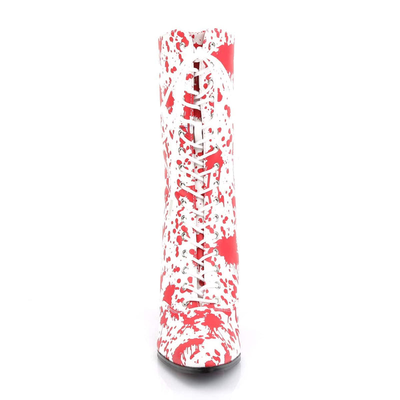 Funtasma VICTORIAN-120BL White-Red Patent
