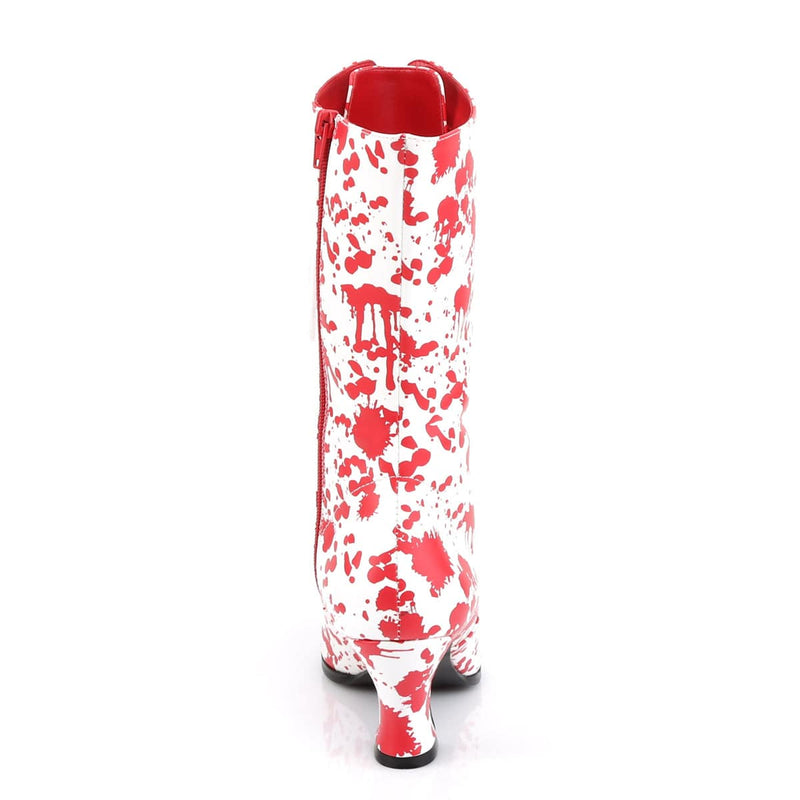 Funtasma VICTORIAN-120BL White-Red Patent